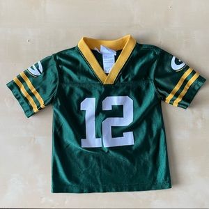 3T Kids Aaron Rodgers Green Bay Packers Jersey shirt